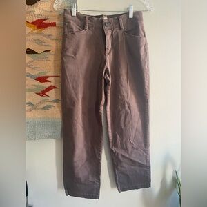 Lee Relaxed Straight Leg Pants in Dusty Mauve